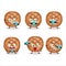 Photographer profession emoticon with round dark bread cartoon character