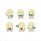 Photographer profession emoticon with slice of ambarella cartoon character