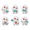 Photographer profession emoticon with white love ring box cartoon character