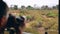 Photographer On Safari In Africa Takes Pictures Of A Wild Giraffe Out Of The Car