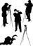 Photographer silhouettes