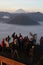 Photographer taking picture of Mount Bromo