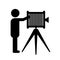Photographer vector icon