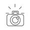 Photographic camera device lens flash graphic