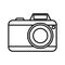 Photographic camera with flash icon