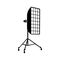 Photographic studio equipment icon, simple style