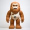 Photographically Detailed Gorilla Figure In Sandalpunk Superflat Style