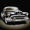 Photographically Detailed Portrait Of An Atomic Era Buick Classic Car