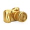 Photography Award Concept. Golden Award Digital Photo Camera. 3d Rendering