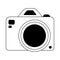 Photography camera equipment lens line icon style