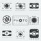 Photography icon set