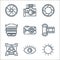 photography line icons. linear set. quality vector line set such as sun, eye, marriage, movie, digital camera, zoom lens, zoom