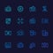 Photography line vector icons