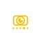 Photography logo, photo processing vector icon