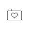 photography lover heart  icon. Element of Valentine\\\'s Day icon for mobile concept and web apps. Detailed photography lover heart