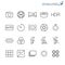 Photography outline icon set