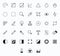 Photography Outline vector icons for web and mobile