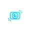 Photography, photo vector logo mark with camera