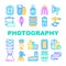 Photography Tool And Accessory Icons Set Vector