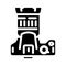 photojournalist news media glyph icon vector illustration