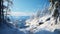 Photoreal Winter Landscape: Quebec Province\\\'s Hyper-detailed Snowy Scene