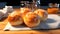 Photorealistic 3d Ar Image Of Kaiser Roll And Orange Marmalade