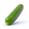 Photorealistic 3d Cucumber Sprite On White Canvas