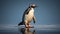 Photorealistic 3d Penguin Walking In Water - Maya Rendered