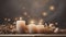 photorealistic, all saints\\\' day background, sober, candles, soft tones, all Saints Day or All Souls\\\' Day.