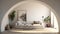 Photorealistic Arch Interior With Missing Front Wall