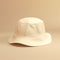 Photorealistic Beige Bucket Hat Illustration With Subtle Shading