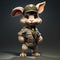 Photorealistic Bunny Soldier A Cartoonish Character Design