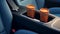 Photorealistic Car Photography With Stylish Orange Cupholders