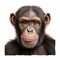 Photorealistic Chimpanzee Portrait: Detailed Shading And Frontal Perspective