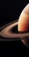 Photorealistic Fantasies: A Detailed View Of Saturn With Rings