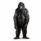 Photorealistic Gorilla Illustration In The Style Of Daan Roosegaarde