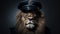 Photorealistic Lion Police Officer Evocative Environmental Portraits