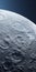 Photorealistic Moon Image: Detailed Close-up Of Nighttime Landscape