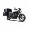 Photorealistic Motorcycle Renderings With Black Luggage Carrier And Basket