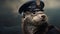 Photorealistic Otter Police Officer In Mike Campau Style