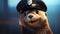 Photorealistic Otter Police Officer Rendered In Cinema4d