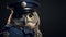 Photorealistic Owl Police Officer In Minimal Retouching Style