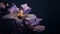 Photorealistic Purple Flowers: A Fusion Of Ancient Chinese Art And Modern Photography