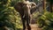 Photorealistic Rendering Of Afro-caribbean Influenced Sumatraism Elephant In Brazilian Zoo