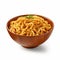 Photorealistic Rendering Of A Lively Brown Noodle Bowl