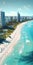 Photorealistic Representation Of Miami Beach From The Air