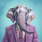 Photorealistic Surrealism: Elephant In A Suit And Tie