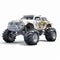 Photorealistic White Background Car Monster Truck