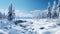 Photorealistic Winter Landscape In Gatineau