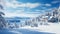 Photorealistic Winter Landscape In Mont-tremblant